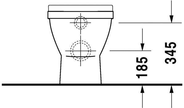 Приставной унитаз Starck 3, Duravit