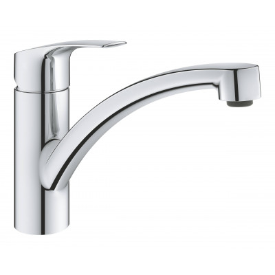 Смеситель однорычажный для мойки Grohe Eurosmart, низкий излив, хром