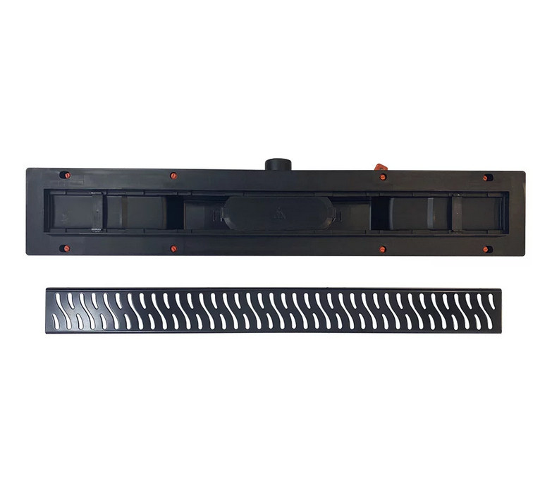 Душевой лоток MCH/Veconi Harmony Black 750мм