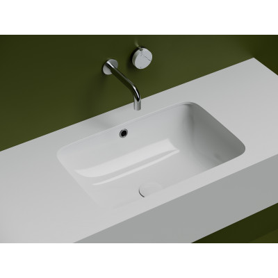 Раковина встраиваемая снизу под столешницу Ceramica Nova Element 540x360x190, с отверстием слива - перелива