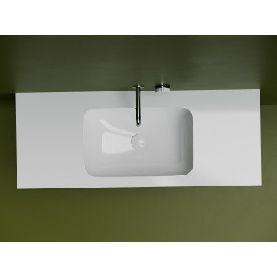 Раковина встраиваемая снизу под столешницу Ceramica Nova Element 540x360x190, с отверстием слива - перелива
