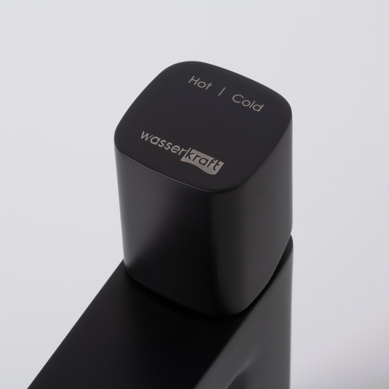 Смеситель для раковины WasserKRAFT Nuthe 9103 черный матовый