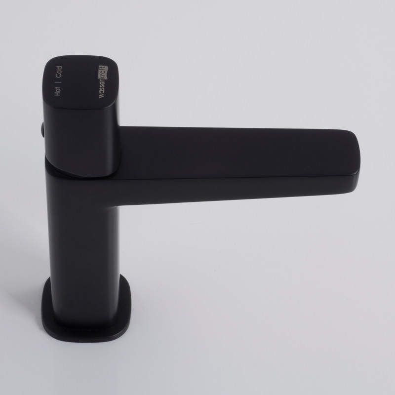 Смеситель для раковины WasserKRAFT Nuthe 9103 черный матовый
