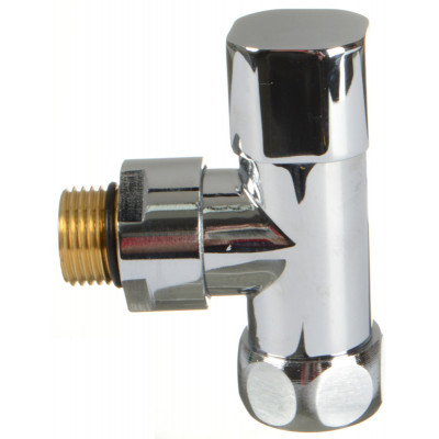 кран для полотенцесушителя угловой 1/2"*3/4" с ручной регулировкой (квадратная ручка) TeRma 33681