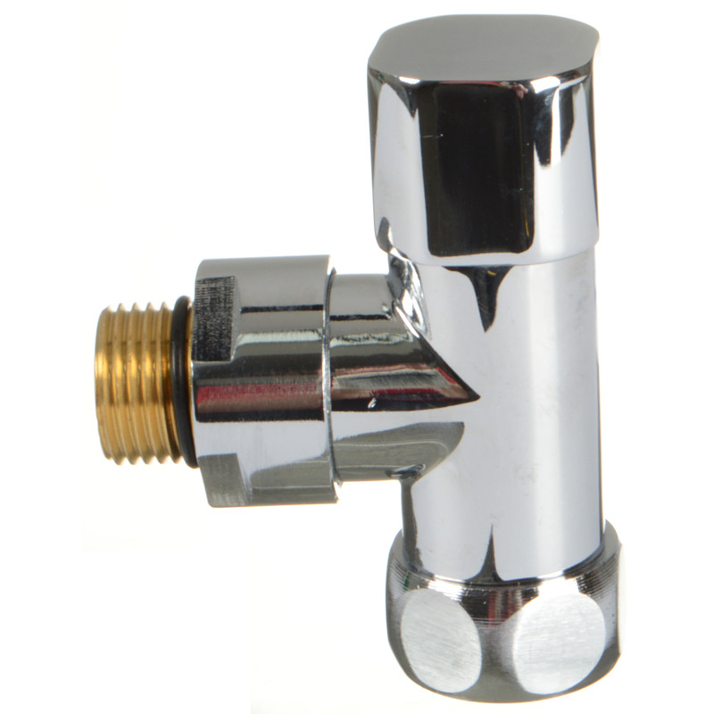 кран для полотенцесушителя угловой 1/2"*3/4" с ручной регулировкой (квадратная ручка) TeRma 33681