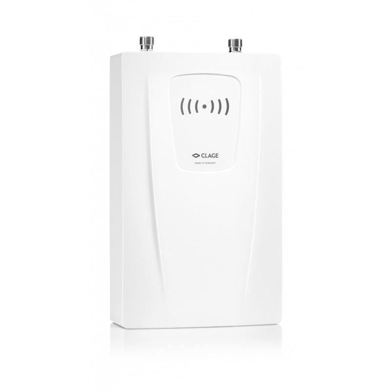 Проточный водонагреватель Clage CFX U E-compact 10,1/12,2кВт, 380В, 3ф, с верхним подключением, с пультом FXS Next