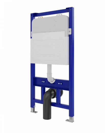 Инсталляция для подвесного унитаза Quwelle Pro 1150x525x110 с клавишей Quadra белая