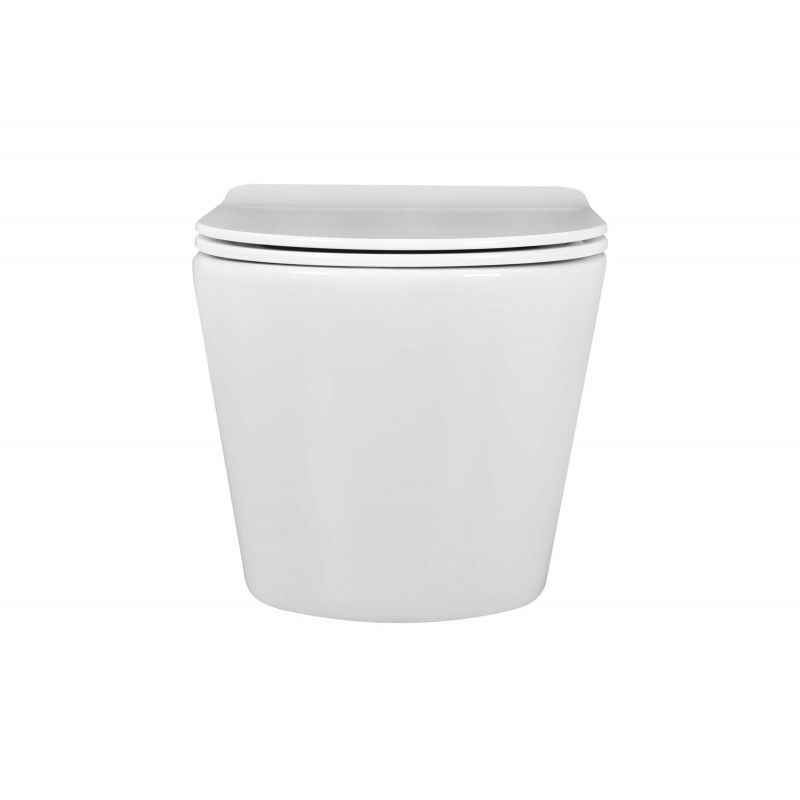 Унитаз подвесной безободковый Aquatek ВЕГА AQ1905-MW 525*360*320 с сиденьем Soft Close