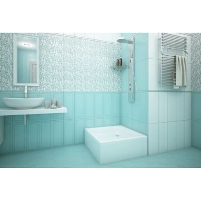 Акриловый душевой поддон 90x90x30 Quwelle Квадрат 30, с каркасом, экраном и сифоном