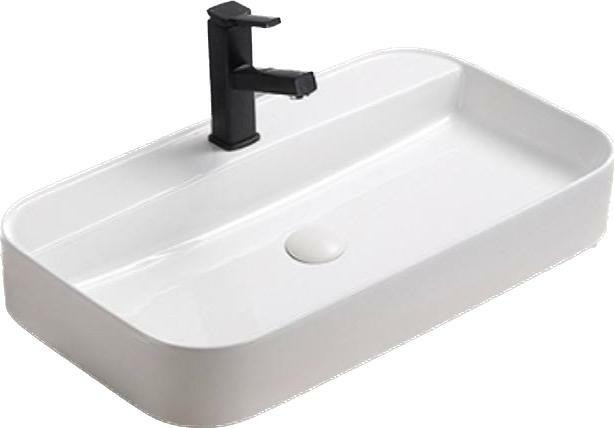 Накладная раковина белая 71.5х38x15см SantiLine SL-1007