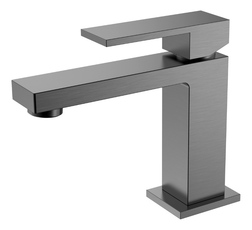 Смеситель для умывальника Boheme Uno Qubic Matt Black