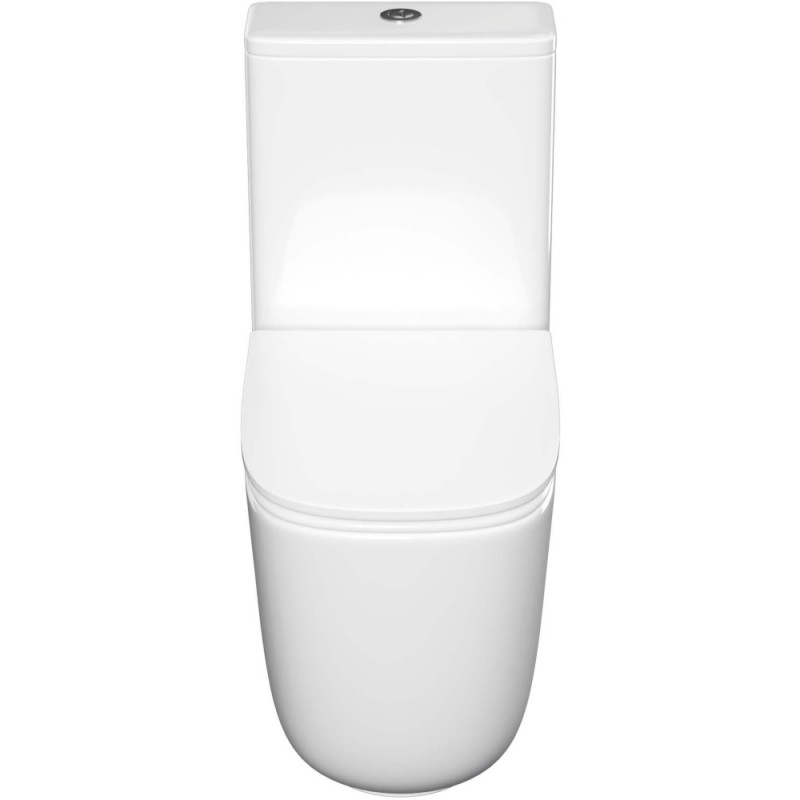 Унитаз-компакт безободковый Aquatek Optima Plus Square с сиденьем микролифт, белый, AQ4451-00