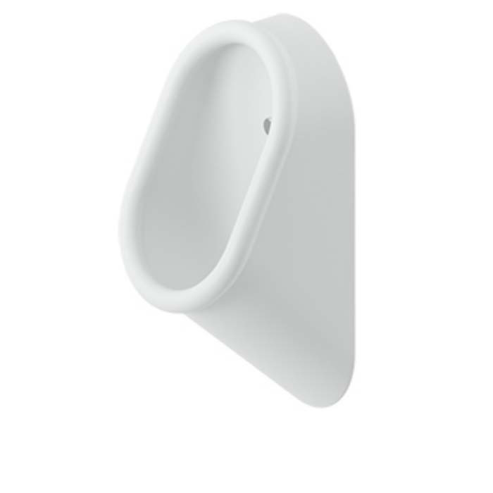 Писсуар настенный 37x30см Artceram Babila скрытый монтаж, белый глянцевый