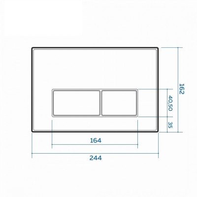 Инсталляция для подвесного унитаза Quwelle  1120x470x110 с клавишей Quadra C белая/хром