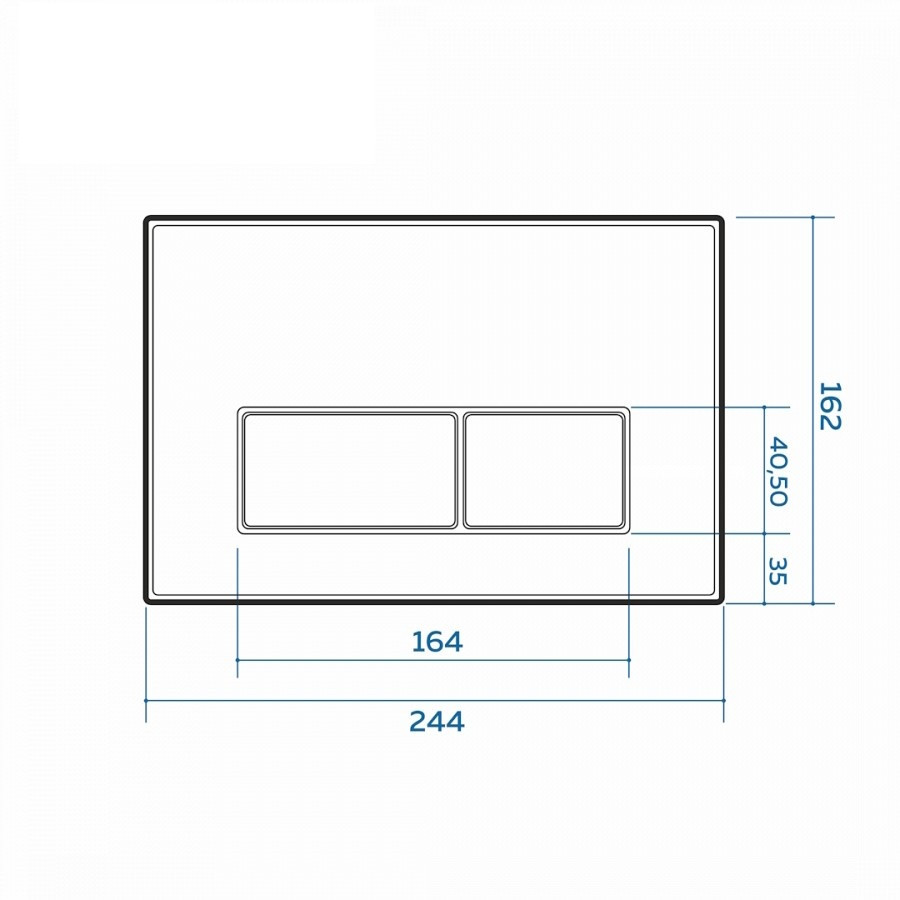 Инсталляция для подвесного унитаза Quwelle  1120x470x110 с клавишей Quadra C белая/хром