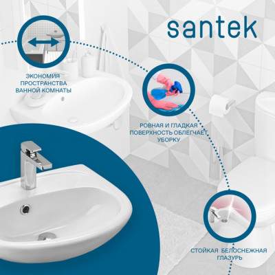 Раковина Santek Анимо 40 отверстие под смеситель