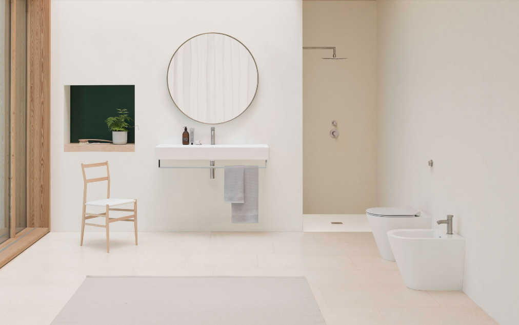 Раковина GSI Kube X 120x47см White glossy, без отверстия под смеситель, навесная, накладная, белая