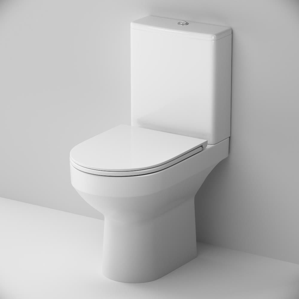 Унитаз-компакт с закрытым сидением безободковый белый Am.pm Spirit 2.0 C708600SC