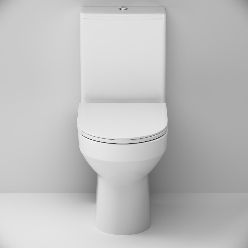 Унитаз-компакт с закрытым сидением безободковый белый Am.pm Spirit 2.0 C708600SC