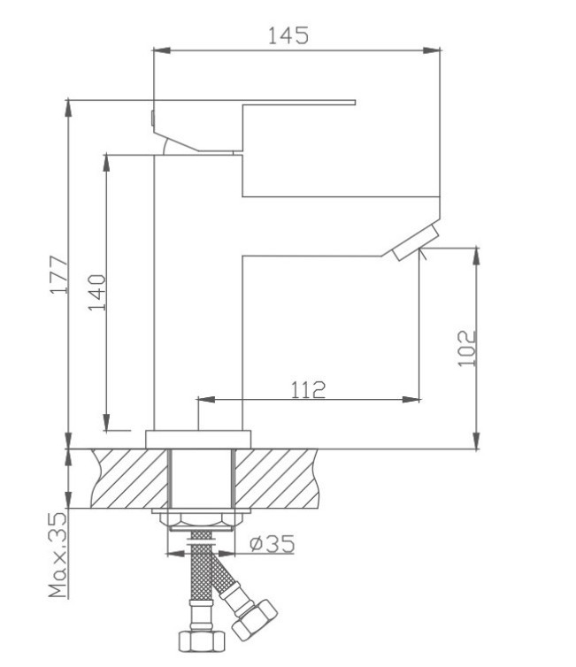 Смеситель для раковины Haiba (HB10801)