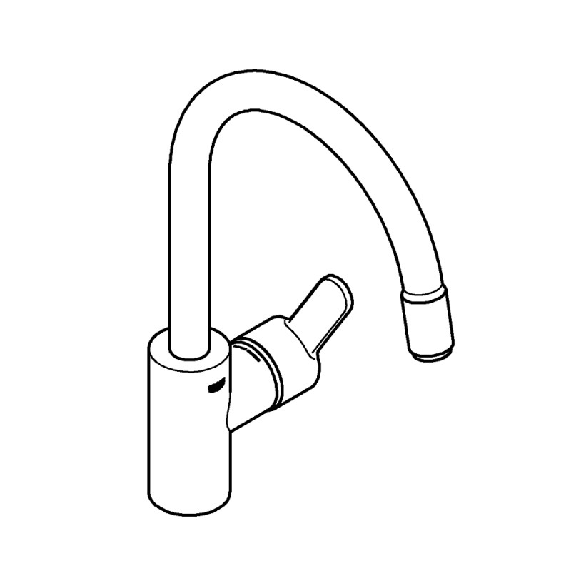 Смеситель для кухни с вытяжным изливом GROHE Eurostyle Cosmopolitan, хром