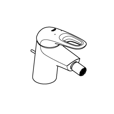 Смеситель для биде GROHE Eurostyle с донным клапаном S-size, хром