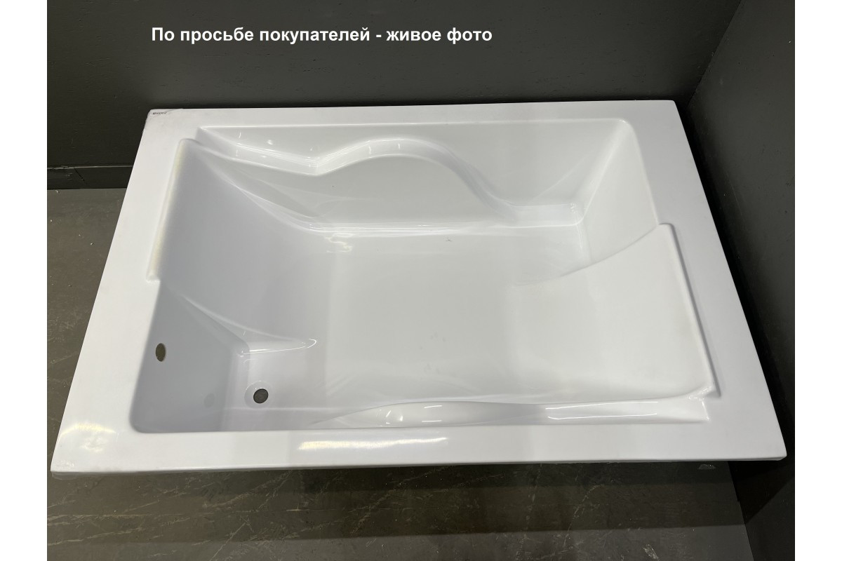 Акриловая ванна 180x120см Vayer Coral белая