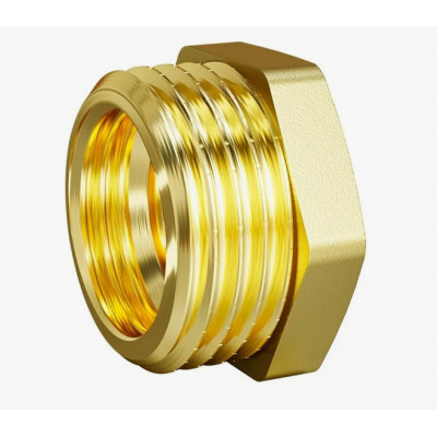 Футорка латунь Ду 15х8 (1/2"х1/4") НР/ВР LD LD.65.507.15х8