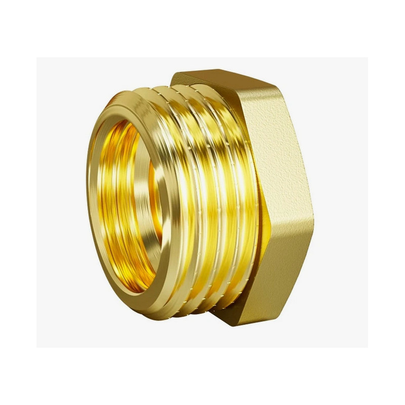Футорка латунь Ду 15х8 (1/2"х1/4") НР/ВР LD LD.65.507.15х8