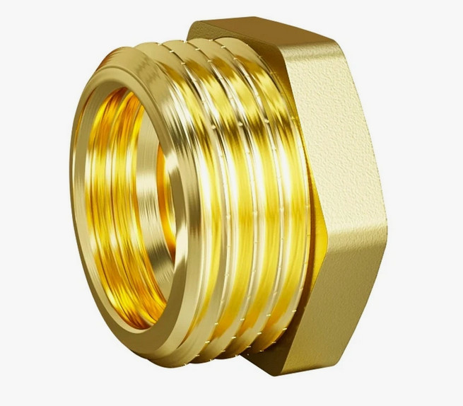 Футорка латунь Ду 15х8 (1/2"х1/4") НР/ВР LD LD.65.507.15х8