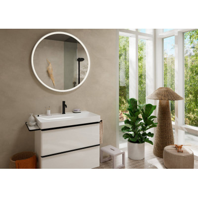 Душевая система хром Hansgrohe Pulsify S Showerpipe 260 1jet с ShowerTablet Select 400, матовый черный