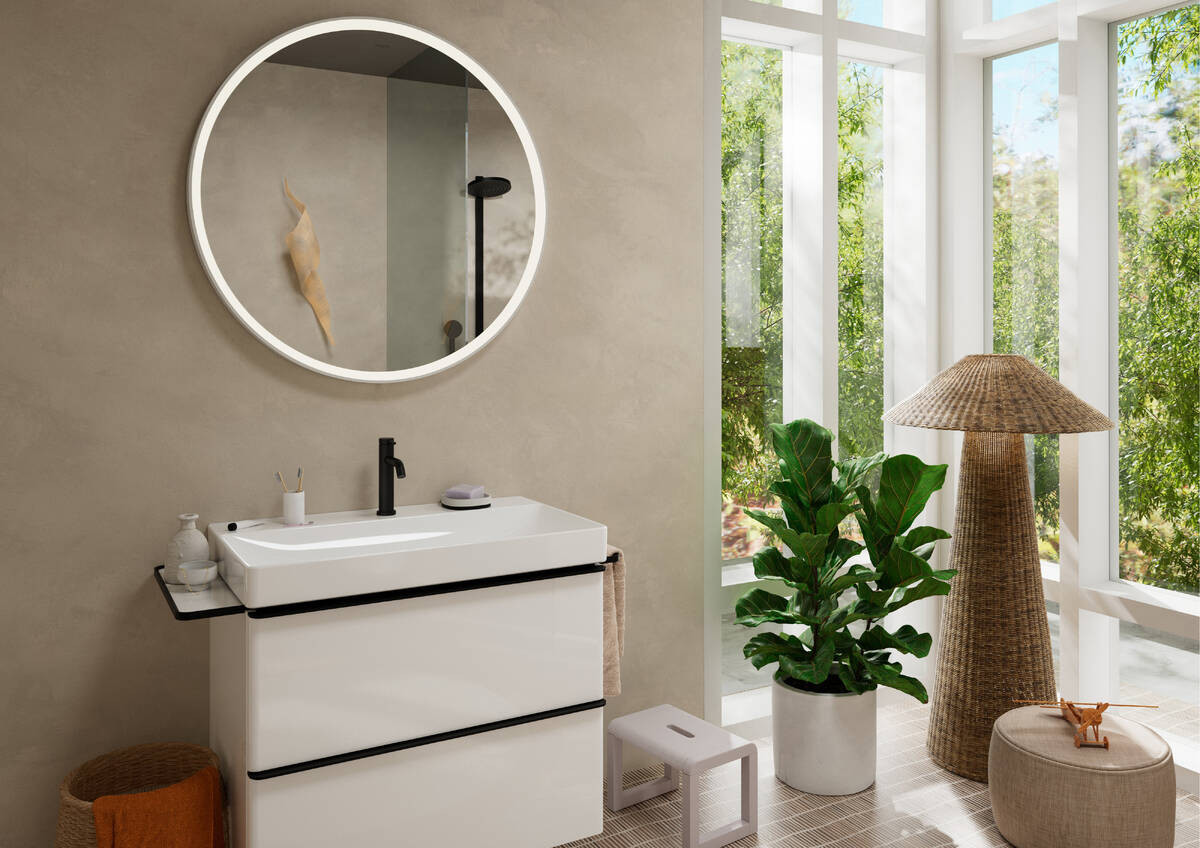 Душевая система хром Hansgrohe Pulsify S Showerpipe 260 1jet с ShowerTablet Select 400, матовый черный
