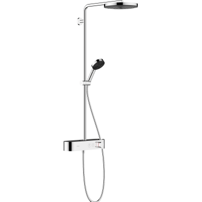 Душевая система хром Hansgrohe Pulsify S Showerpipe 260 1jet с ShowerTablet Select 400, хром