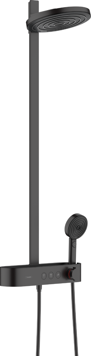 Душевая система Hansgrohe Showerpipe 260 2jet с ShowerTablet Select 400, матовый черный