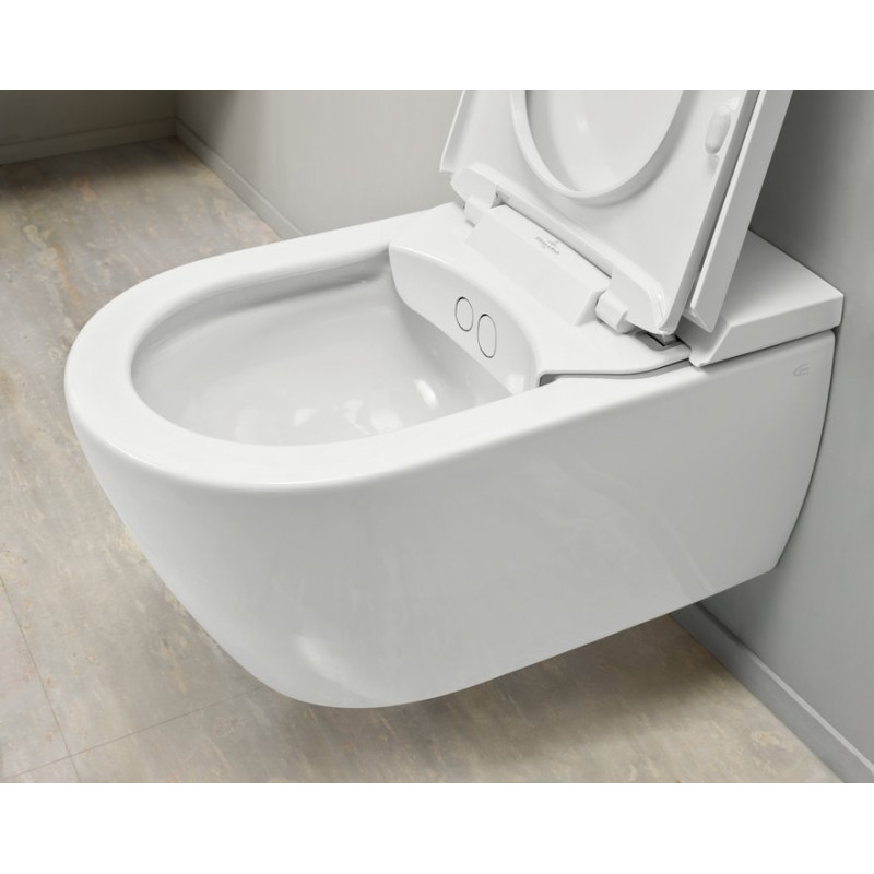 Унитаз-биде Villeroy & Boch ViClean-I200, Альпийский белый CeramicPlus