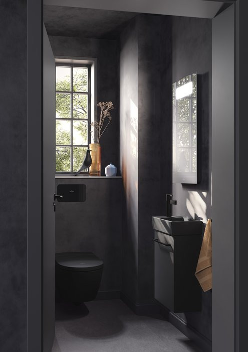 Унитаз-биде Villeroy & Boch ViClean-I200, Pure Black CeramicPlus