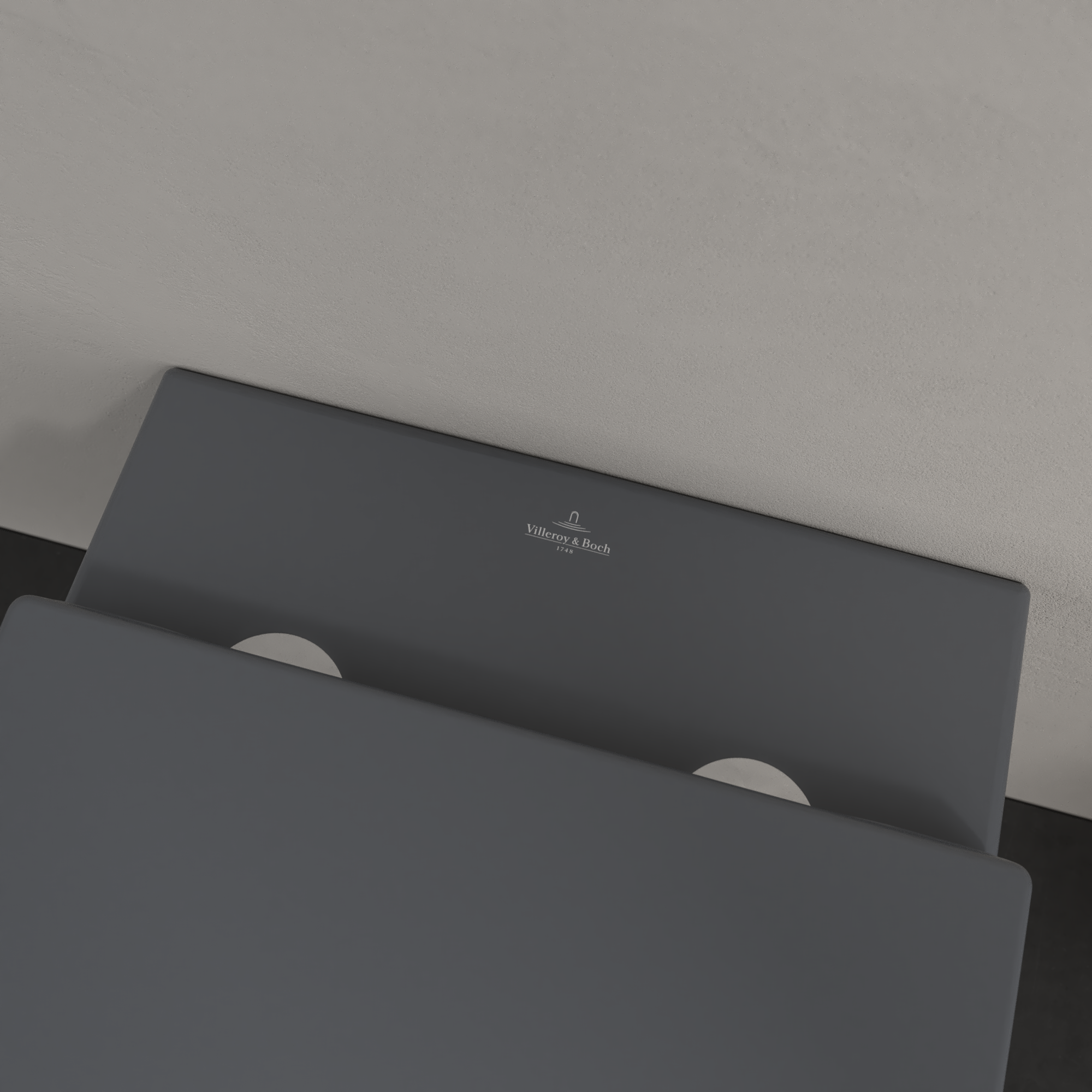 Подвесной унитаз Villeroy&Boch Subway 2.0 глубокий смым, без ободка, с функцией DirectFlush, Graphite CeramicPlus