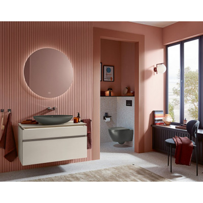 Сидение с крышкой для унитаза Villeroy&Boch Subway 3.0, с механизмом плавного закрытия и быстросъемным сиденьем, графит