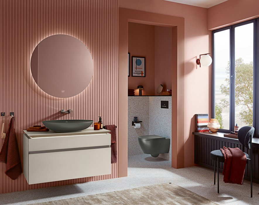 Подвесной унитаз Villeroy&Boch Subway 2.0 глубокий смым, без ободка, с функцией DirectFlush, Graphite CeramicPlus