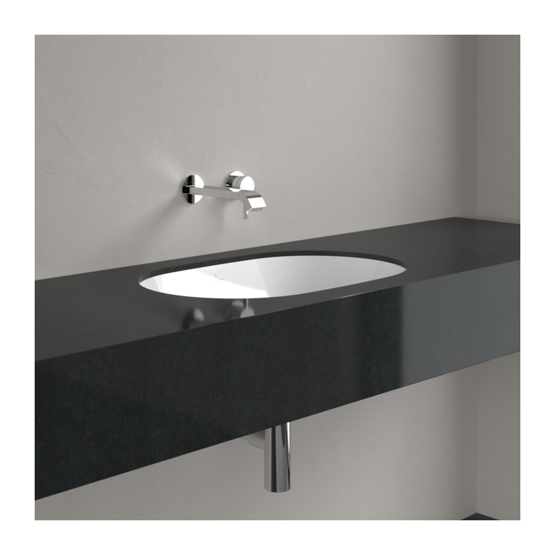 Раковина Villeroy&Boch Architectura для монтажа снизу, 570x375x175мм, неглазурованная внешняя поверхность, Альпийский белый