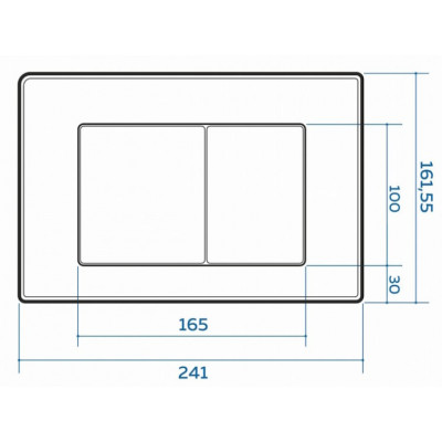 Инсталляция для подвесного унитаза Quwelle  1120x470x110 с клавишей Square Antivandal  нержавеющая сталь.