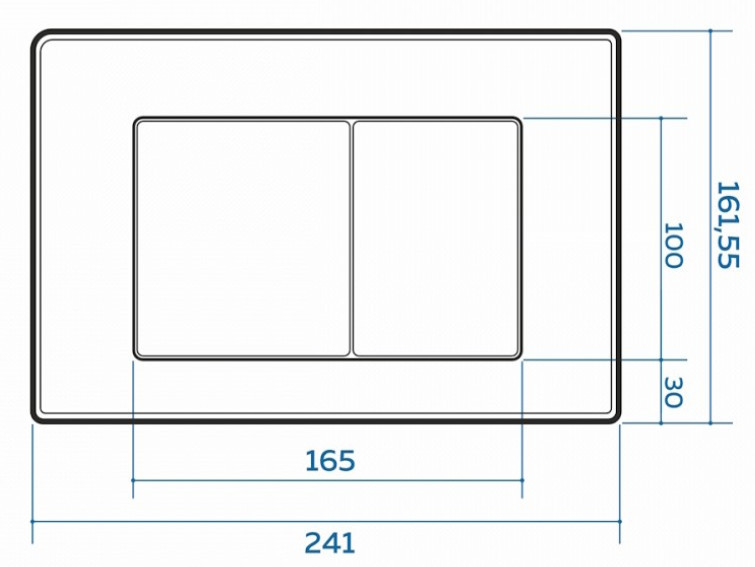 Инсталляция для подвесного унитаза Quwelle  1120x470x110 с клавишей Square Antivandal  нержавеющая сталь.