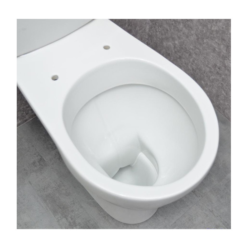 Унитаз компакт для МГН, горизонтальный выпуск с педальным смывом
