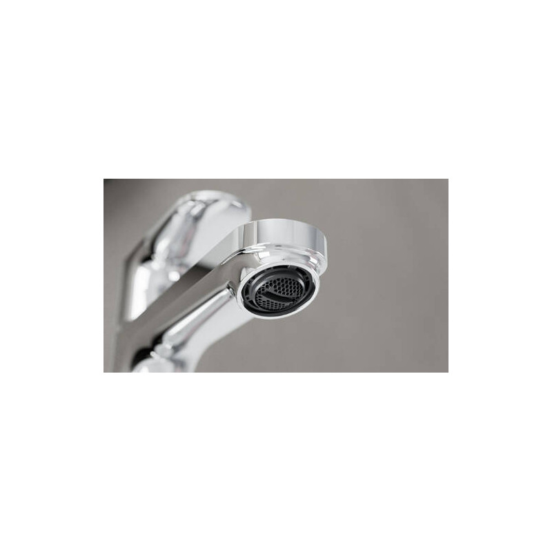 Однорычажный смеситель для раковины Hansgrohe Rebris S 110 с донным клапаном, хром