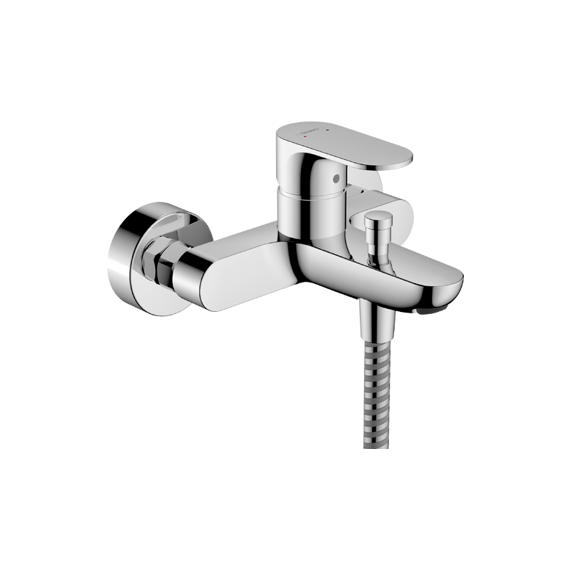 Однорычажный смеситель Hansgrohe Rebris S для ванны для наружного монтажа, хром