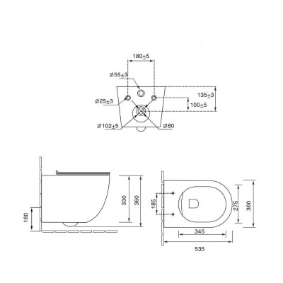 Унитаз подвесной Vincea Globo VT1-14TMA Tornado, цвет антрацит матовый, ультратонкое soft-close сиденье