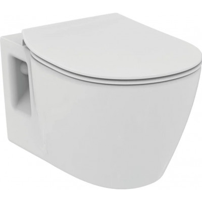Унитаз подвесной с сиденьем дюропласт микролифт CONNECT Rimless Ideal Standard E822301