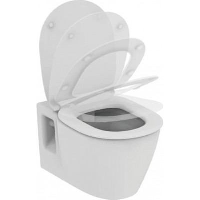 Унитаз подвесной с сиденьем дюропласт микролифт CONNECT Rimless Ideal Standard E822301