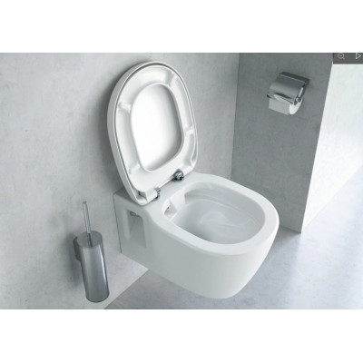 Унитаз подвесной с сиденьем дюропласт микролифт CONNECT Rimless Ideal Standard E822301