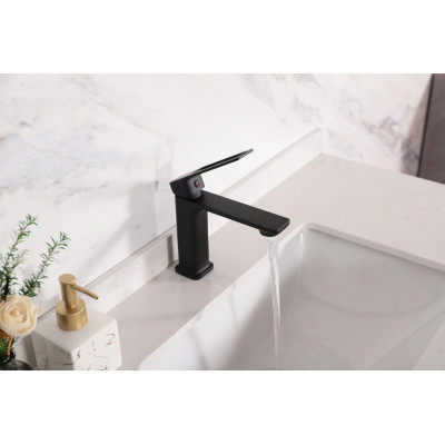 Смеситель для раковины Gid Niagara L057-BM-K L057BMK черный матовый